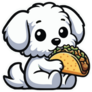 Maltese Taco Sticker