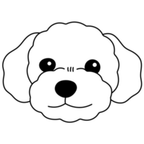 Maltipoo Smile Sticker