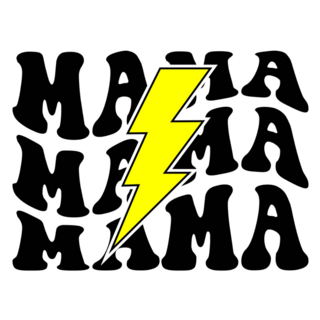 Mama Lightning Bolt Sticker