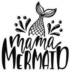 Mama Mermaid Sticker