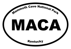 Mammoth Cave National Park Oval Sticker