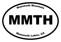 Mammoth Mountain Oval Sticker