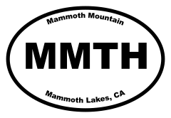 Mammoth Mountain Oval Sticker