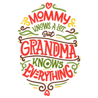  mammy Knows A Lot But Grandma Knows Everything Sticker