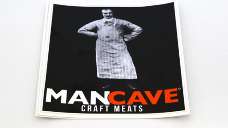 Man Cave Craft Meats Custom Rectangle Stickers