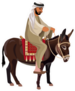 Man Riding His Donkey Sticker