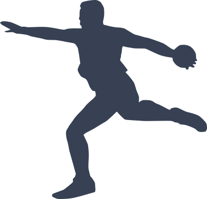 Man Throwing the Discus Sticker