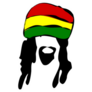 Man With Dreadlocks Reggae Hat Jamaica Sticker