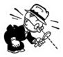 Man With Magnifying Glass Retro Legal Detective Sticker