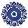 Mandala Greek Evil Eye Blue Turkish Sticker