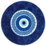 Mandala Greek Evil Eye Round Sticker