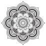 Mandala Round Ornament Pattern Sticker