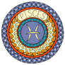 Mandala With Pisces Zodiac Sign Sticker