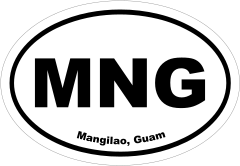 Mangilao, Guam Oval Stickers