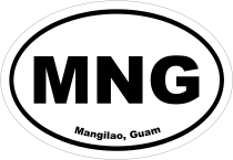 Mangilao, Guam Oval Stickers