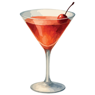 Manhattan Cherry Sticker