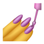 Manicure Emoji. Beautiful Pink Nails Sticker