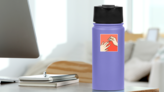 Manicure Pop Art Sticker on a Water Bottle (New) example