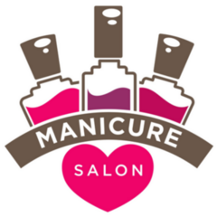 Manicure Salon Nails Design Studio Logo Sticker