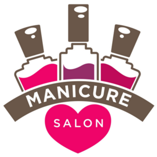 Manicure Salon Nails Design Studio Logo Sticker