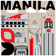 Manila Abstract Sticker