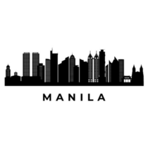 Manila Black Sticker