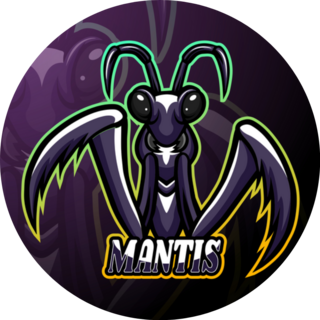 Mantis Esport Logo Mascot Sticker