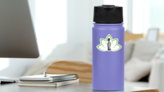 Many Leaves, Plant And Person Chiropractic Logo Sticker on a Water Bottle (New) example