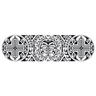 Maori Polynesian Tattoo Border Sticker
