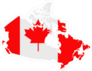 Map And Flag Of Canada Sticker