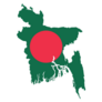 Map Flag Bangladesh Sticker