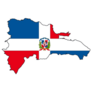 Map Flag Dominican Republic Sticker