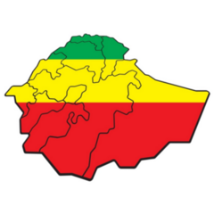 Map Flag Ethiopia Sticker