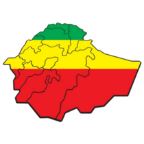 Map Flag Ethiopia Sticker