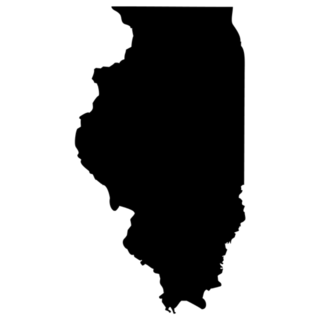 Map - Illinois State Sticker