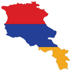 Map Of Armenia Sticker