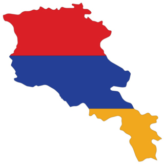 Map Of Armenia Sticker