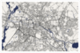Map of Berlin, Germany Sticker