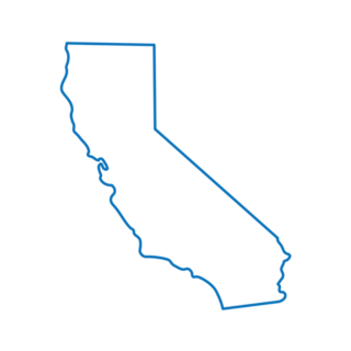 Map Of California Outline Sticker