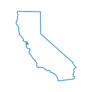 Map Of California Outline Sticker