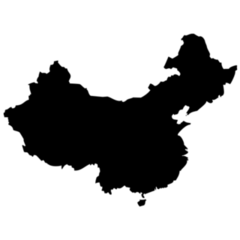 Map Of China Sticker