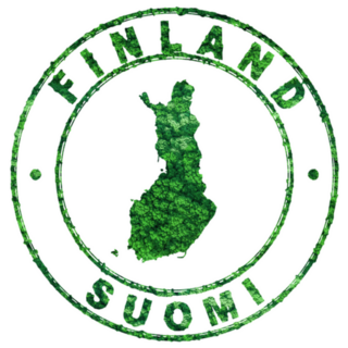 Map Of Finland Suomi Nature Sticker