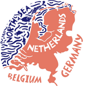 Map Of Netherlands With Neighboring Countries Sticker