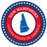 Map Of New Hampshire USA Illustration Sticker