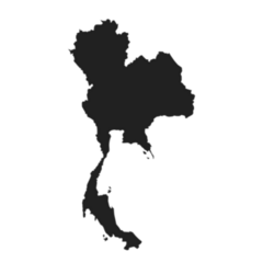 Map Of Thailand Sticker