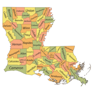 Map Of The Federal State Of Louisiana Sticker