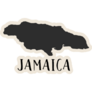 Map Sketch Of Jamaica Sticker