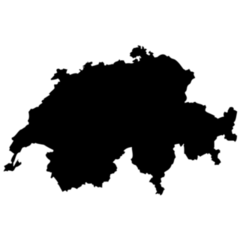 Map - Switzerland Sticker