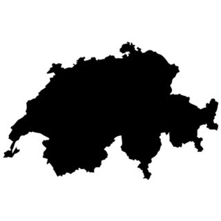 Map - Switzerland Sticker