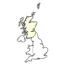 Map - United Kingdom, Scotland Sticker